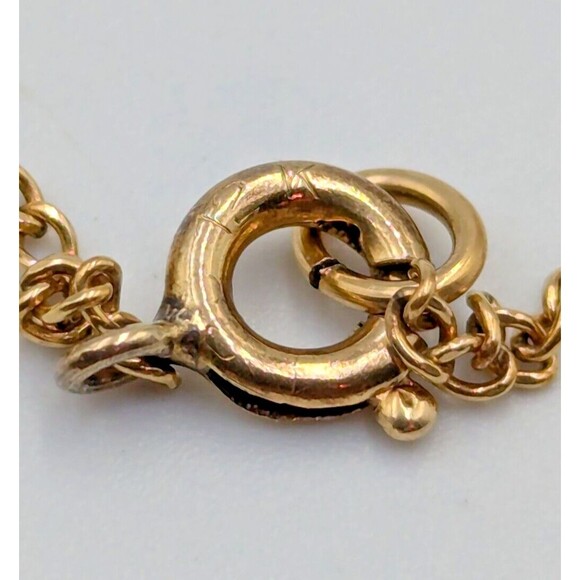 Vintage Amco 12K Yellow Gold Filled Green Pekin Glass Set Necklace Earrings - Picture 15 of 16